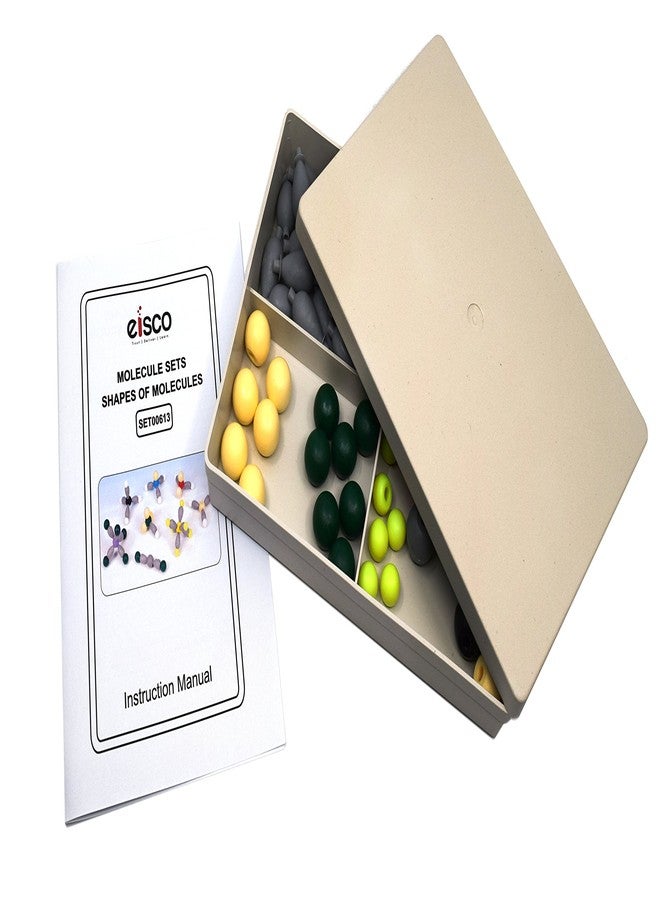 إيسكو مجموعة نماذج جزيئية (74 قطعة) - عرض توضيحي لاتجاه الروابط، ونظرية تنافر أزواج إلكترونات غلاف التكافؤ - علبة مرفقة - مختبرات إيسكو - Image 4